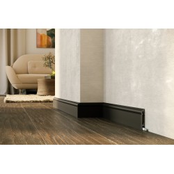 80MM PF082B RAL9004 juoda polistireno grindjuostė