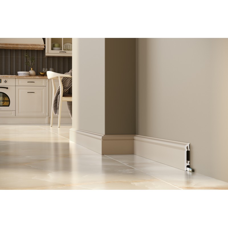 80MM PF082K Kašmyro spalva polistireno grindjuostė