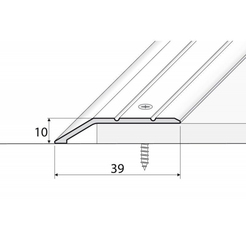 A11 270CM ALIUMINIS PROFILIS grindų dangų sujungimui