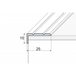 A31 270CM ALIUMINIS PROFILIS laiptų apdailai