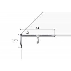 C25 270cm aliuminis profilis laiptams