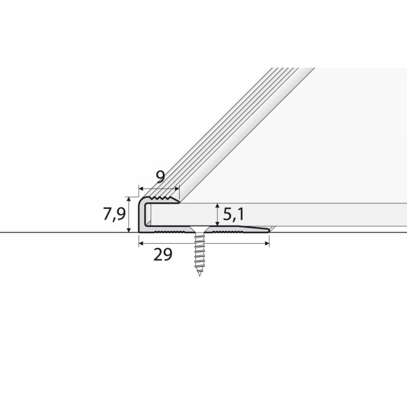C63 270CM ALIUMINIS PERIMETRO PROFILIS