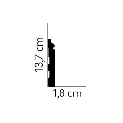 137MM MD360 dažyta pagal užsakymą polistireno grindjuostė