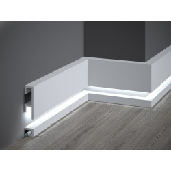 QL019/QL021 LED apšvietimui dažyta pagal užsakymą polistireno grindjuostė