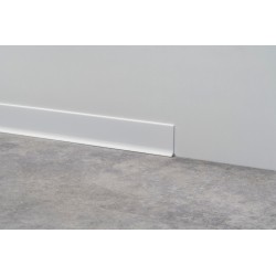 60mm Balta struktūrinė LINE 90 aliuminė grindjuostė