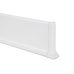 60mm Balta struktūrinė LINE 90 aliuminė grindjuostė