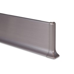60mm Šviesus šukuotas TITAN LINE 90 anoduota aliuminė grindjuostė