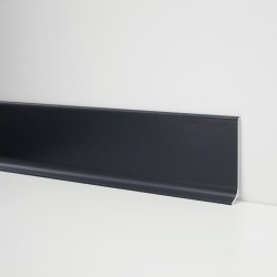 60mm ANTRACITAS PILKA RAL 7016 LINE 90 aliuminė grindjuostė