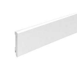 100MM K0209L1 RAL9003 balta polistireno grindjuostė