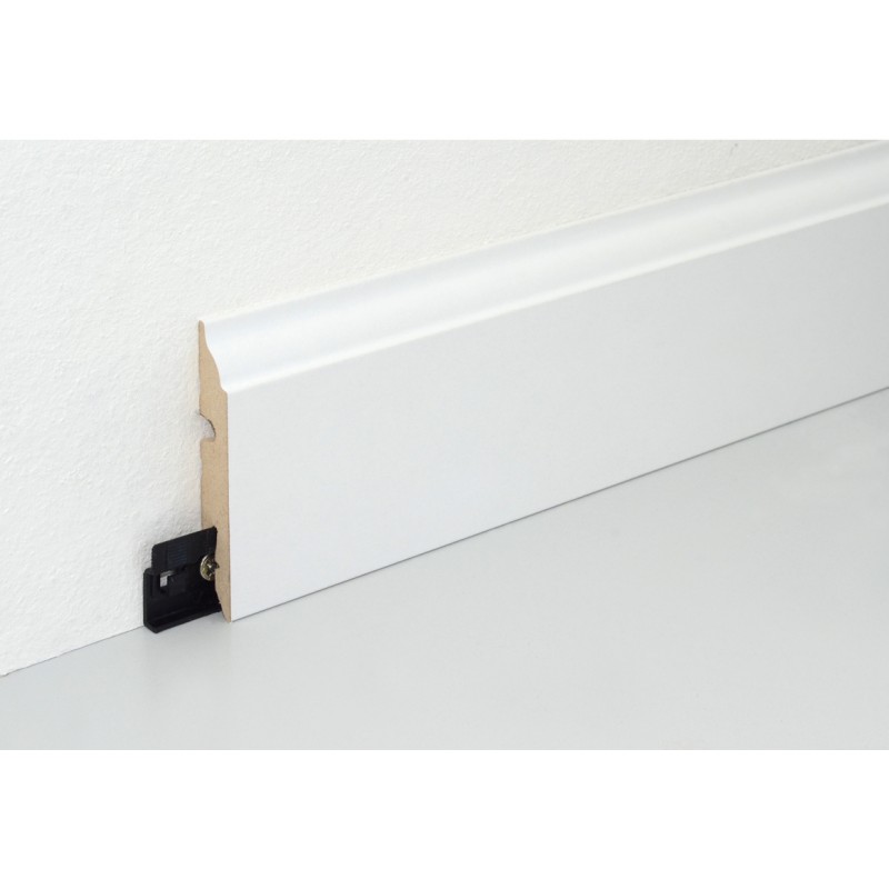 82x13MM FU082 MDF BALTA grindjuostė 82x13MM FU082 MDF BALTA grindjuostė