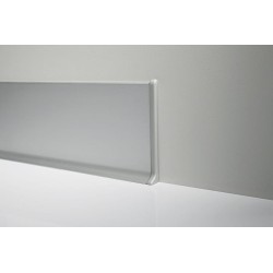 60mm CLASSIC SILVER anoduota aliuminė grindjuostė