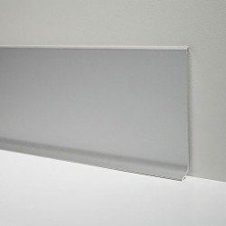 80mm CLASSIC SILVER anoduota aliuminė grindjuostė