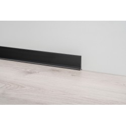 60mm JUODA struktūrinė LINE 90 aliuminė grindjuostė