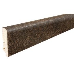 60MM P50 ESPRESSO OAK medinės faneruotos grindjuostės