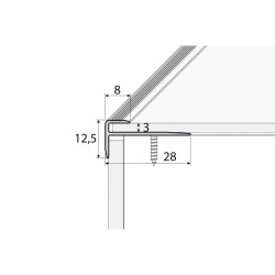 C23 270cm aliuminis profilis laiptams