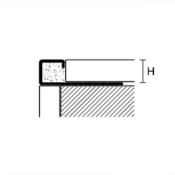 ☐ Formos Titanium X-DESIGN sendintas profilis PROFILPAS 8-12,5mm
