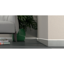 78338+LED baltas aliuminis intarpas