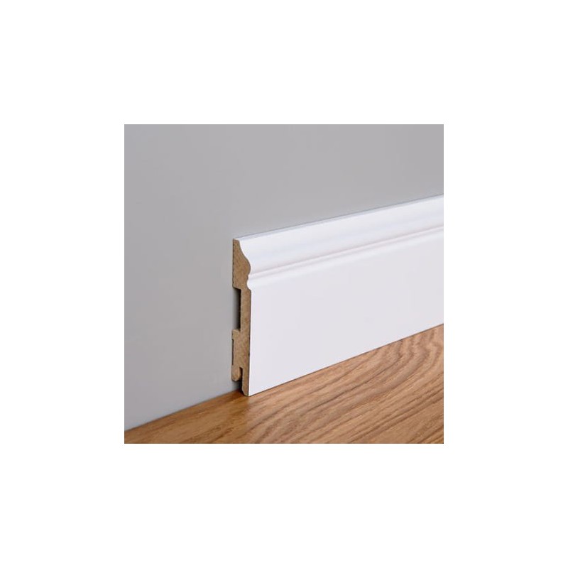 100x16 LB3 MDF dažytos baltos grindjuostės 100x16 LB3 MDF dažytos baltos grindjuostės