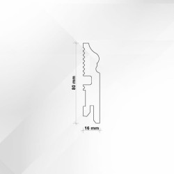 80X16 LB3 MDF DAŽYTOS PAGAL UŽSAKYMĄ GRINDJUOSTĖS