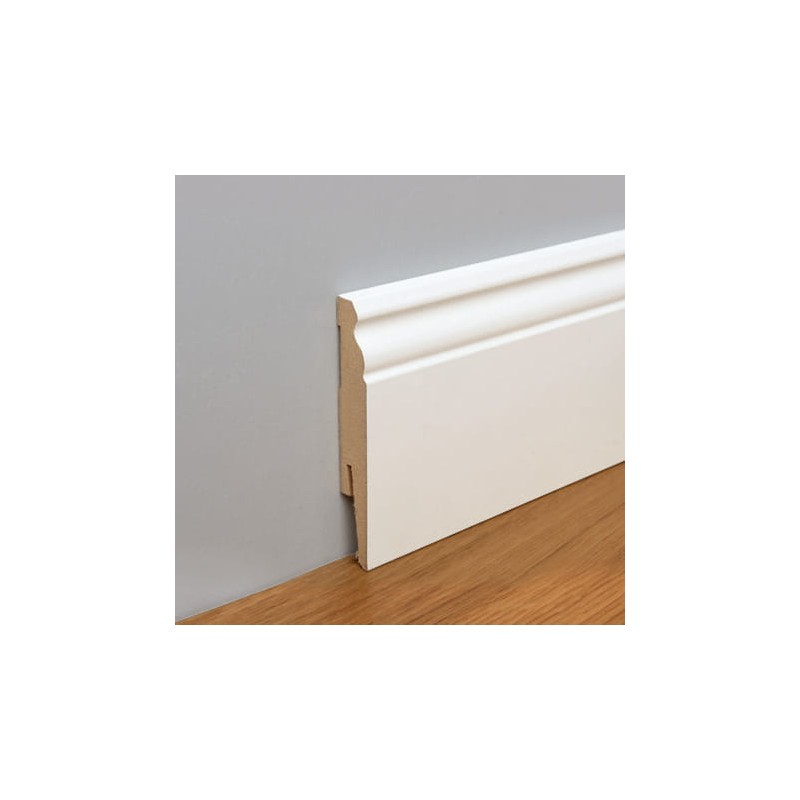 100X15 LO3 MDF BALTA grindjuostė 100X15 LO3 MDF BALTA grindjuostė