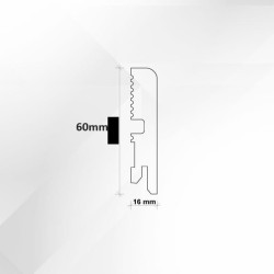 60X16 LB1 MDF DAŽYTOS PAGAL UŽSAKYMĄ GRINDJUOSTĖS