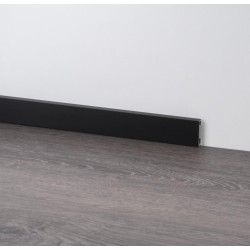40mm STRAIGHT Juoda struktūrinė aliuminė grindjuostė