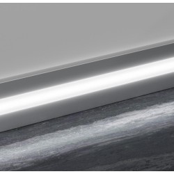 60mm LED apšvietimui SILVER LINE 89 aliuminė grindjuostė