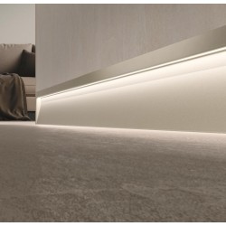 63mm METAL LINE S LED apšvietimo grindjuostė plytelėms