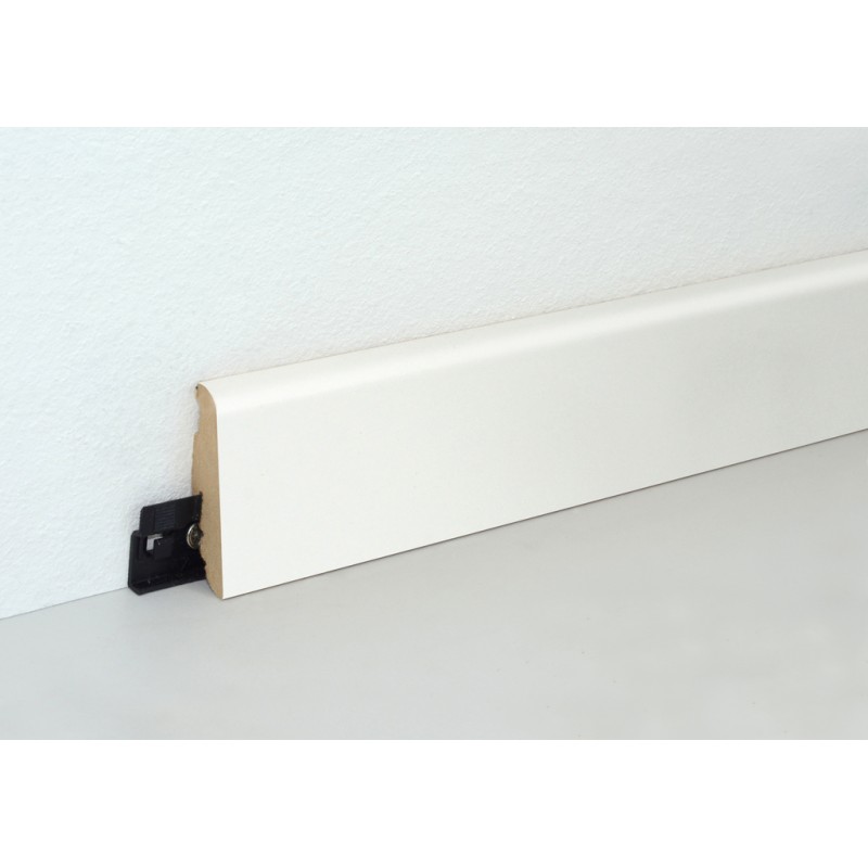 58x19MM FU060 MDF BALTA grindjuostė 58x19MM FU060 MDF BALTA grindjuostė