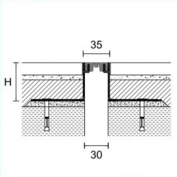 PBE/30 Deformacinių siūlių profilis