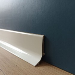 40mm Q63 Balta dažyta aliuminė grindjuostė