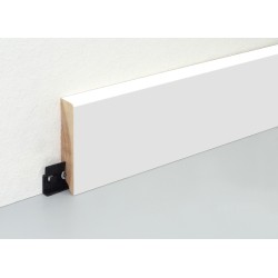 80x16mm L0162 Medinės dažytos baltos grindjuostės