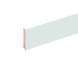 80x12mm L0805 Medinės dažytos baltos grindjuostės