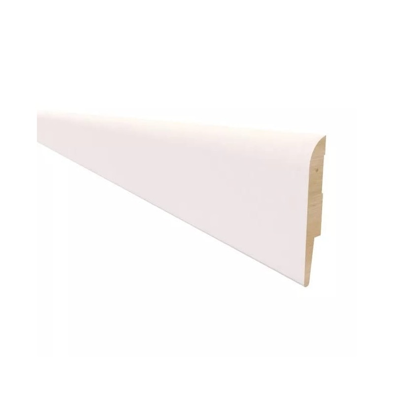 80MM LO4 80X12 MDF BALTA grindjuostė