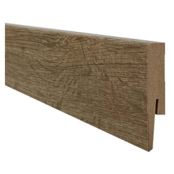 80MM LO9 DARK OAK 80X15 MDF LAMINUOTA grindjuostė