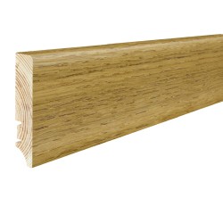 78mm P78 DARK OAK medinės faneruotos grindjuostės