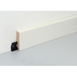 58x16mm L0153 RAL9016 Medinės dažytos baltos grindjuostės