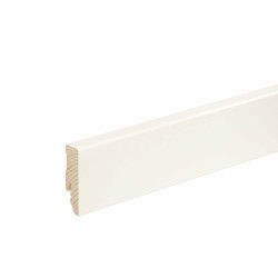 58x16mm L0153 RAL9016 Medinės dažytos baltos grindjuostės