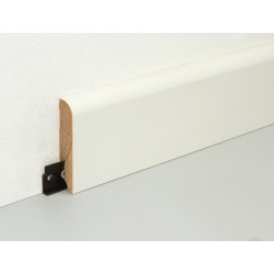 80x18mm L0145 Medinės dažytos baltos grindjuostės