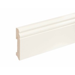 96x18mm L0089 Medinės dažytos baltos grindjuostės