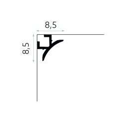 QL002 LED  lubų apvadas