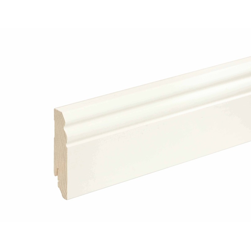80x18mm L0133 Medinės dažytos baltos grindjuostės 80x18mm L0133 Medinės dažytos baltos grindjuostės