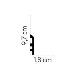 97mm MD355 FLEX Lanksti polistireno grindjuostė