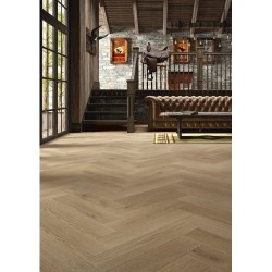 LIBERTE Herringbone Sacramento Oak 606 Alsapan laminuotos grindys