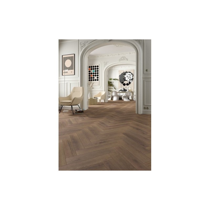 LIBERTE Herringbone PORTLAND Oak 613 Alsapan laminuotos grindys