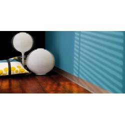 50mm CLASSIC SILVER anoduota aliuminė grindjuostė