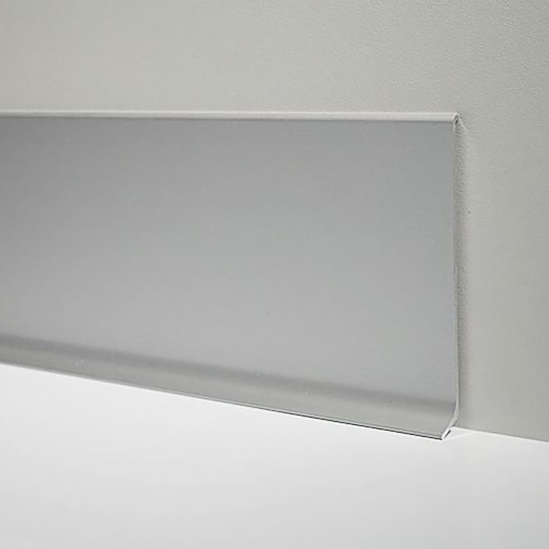 50mm SILVER LINE 90 anoduota aliuminė grindjuostė