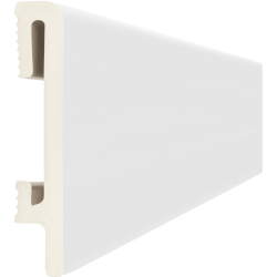 60MM PF060 RAL9003 balta polistireno grindjuostė