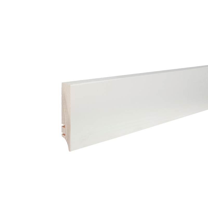 70x16mm PW7C Baltai dažytos medinės grindjuostės
