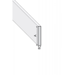 40x3mm B04 Juoda anoduota aliuminė grindjuostė - profilis